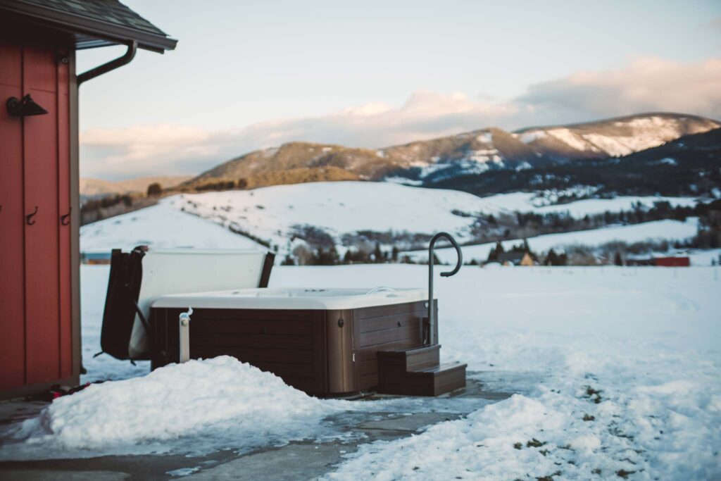 jacuzzi gebruiken in winter