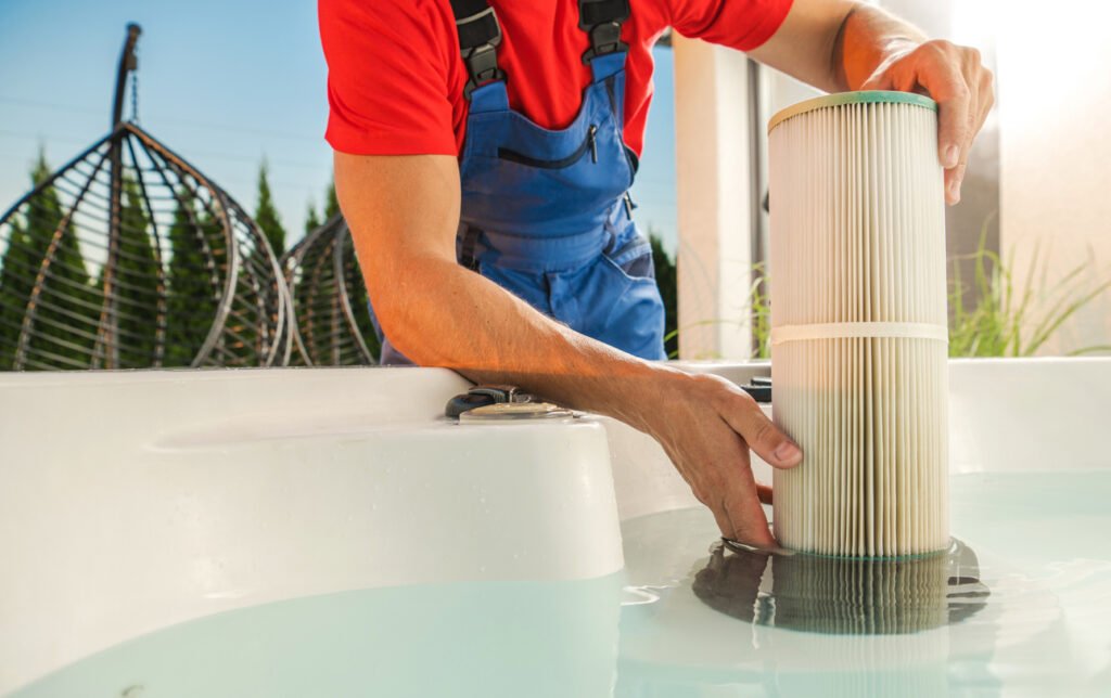 filter jacuzzi schoonmaken
